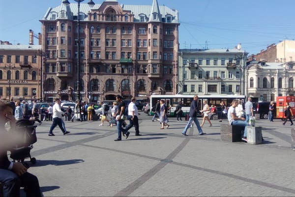 Маршрут по Петербургу.