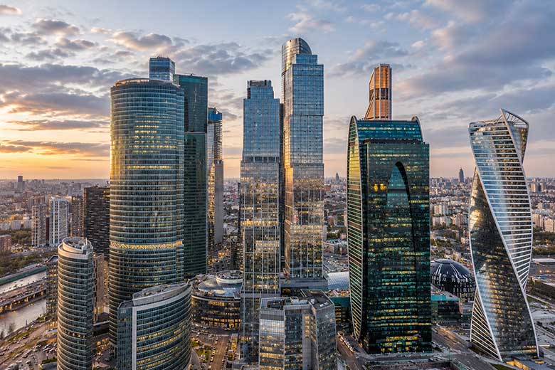 Московские небоскрёбы.